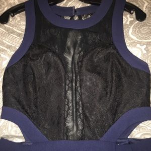 Bcbg Lace cut out dress